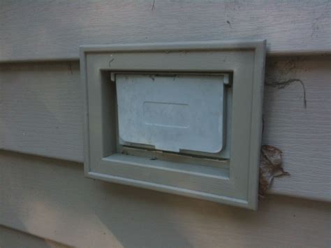 how to install an electrical box on vinyl siding|recessed vinyl siding outlet box.